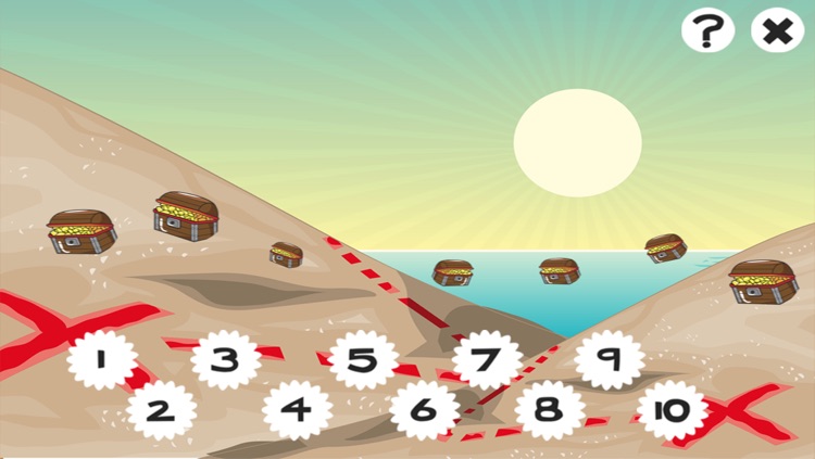 Pirate counting game for children: Learn to count the numbers 1-10 with the pirates of the ocean screenshot-3