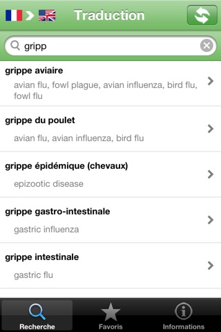 Dictionnaire Médecine bilingue screenshot 2