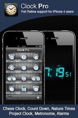 Clock Pro - Clocks, Timers and Alarm Clock screenshot 2