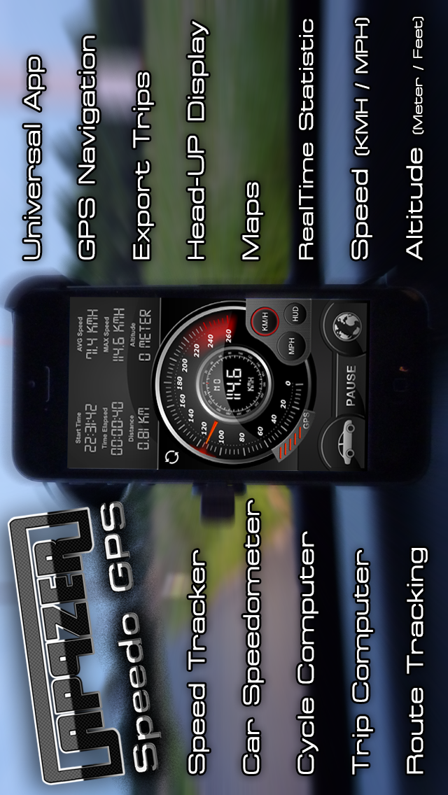 Speedo GPS Speed Tracker, Car Speedometer, Cycle Computer, Trip Computer, Route Tracking, HUD Screenshot 1