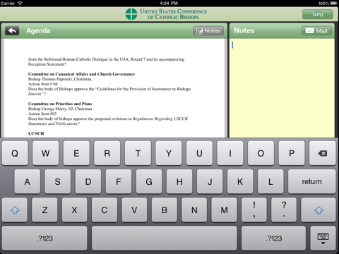 USCCB Document Library screenshot 2