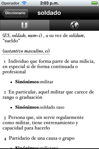 Spanish Dictionary Free screenshot 2