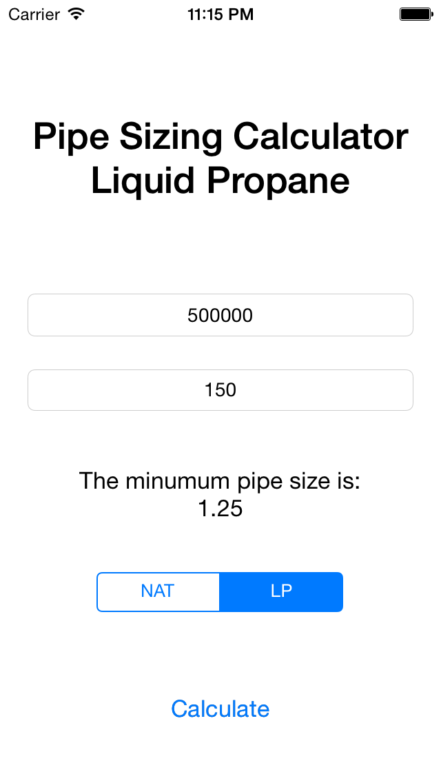 How to cancel & delete Gas Pipe Sizing Calculator from iphone & ipad 3