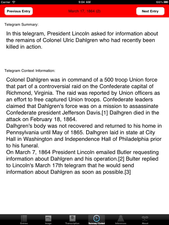 Lincoln Telegrams screenshot-3