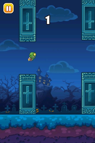 Flappy Zombie - Free screenshot 2