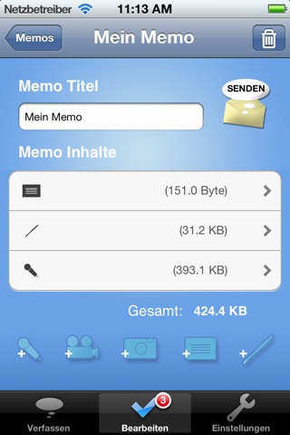 Memomail screenshot 3
