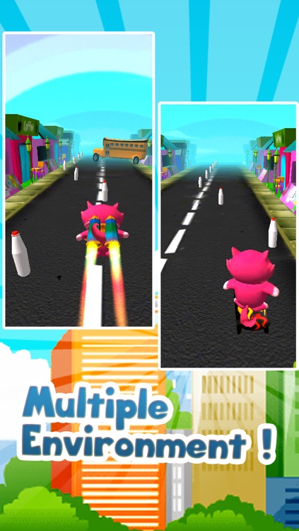 A Jetpack Kitty Fly 3D! - Reckless Run and Jump in the City : Top Casual Games for Kids