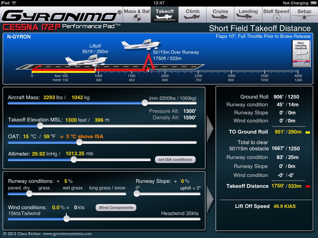 C172P Performance Pad screenshot 3