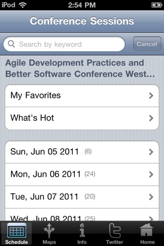 Agile Development Practices and Better Software Conference West 2011 screenshot 2