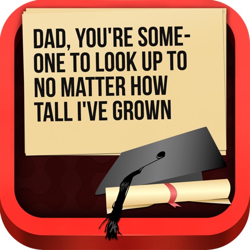 Dads & Grads QuoteCards - Father's Day and Graduation Meme Generator