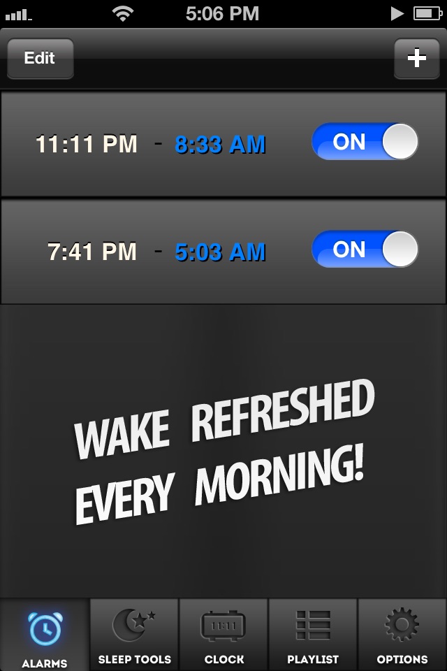 Sleep Tools - Free HD Alarm Clock - Sleep Cycle Calculator - Soothing Night and Bed Time Audio Music Player to Fall Asleep - With Dream Utilities - Universal Tones screenshot 2