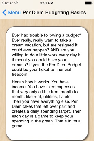 Per Diem Personal Budgeting screenshot 4
