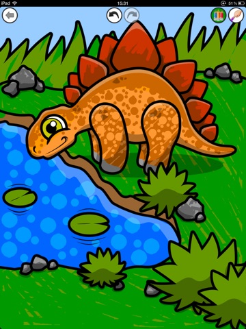 Coloring Board HD - Coloring for kids - Dinosaurs screenshot 2