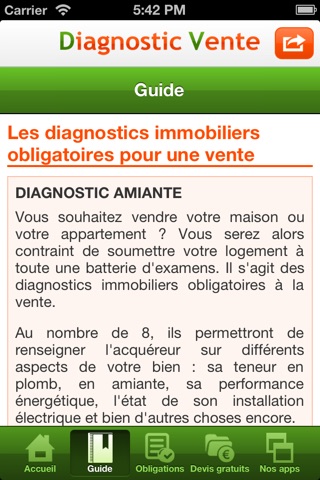 Diagnostic Vente screenshot 3