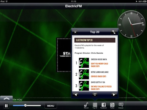ElectricFM iPad Edition screenshot 3