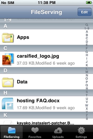 Fileserving - Access Your Files Anywhere screenshot 2