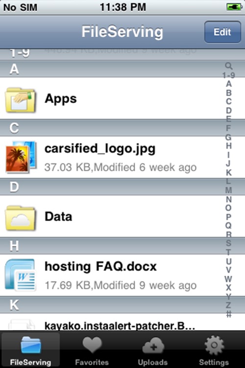 Fileserving - Access Your Files Anywhere