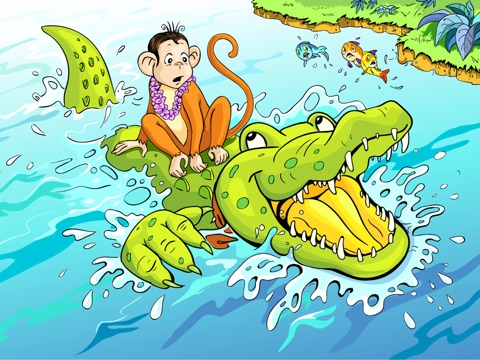 Monkey And The Crocodile (for iPad) - by Niyaa screenshot 4