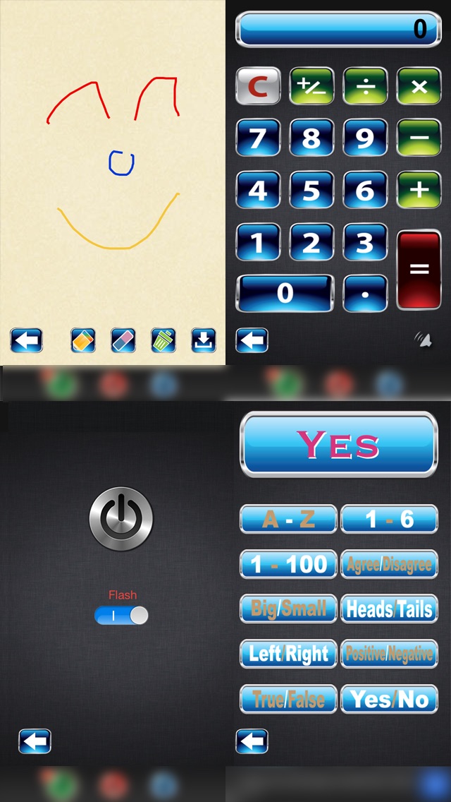 UseTools LED Light, QR Code WriteNotes,Map iPhone App