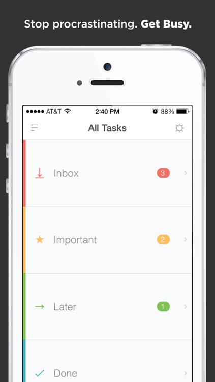 Busy - Stop Procrastinating, Get Busy. screenshot-0