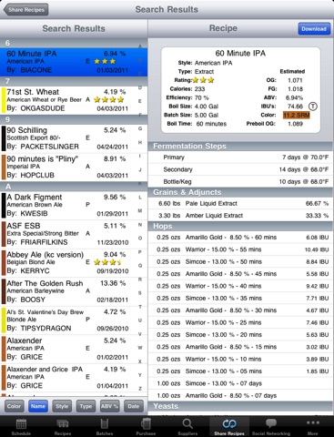 iBrewMaster iPad Edition screenshot 3