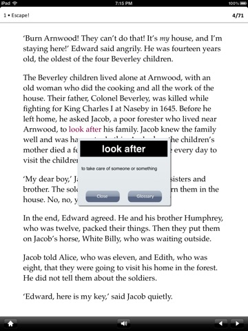 The Children of the New Forest: Oxford Bookworms Stage 2 Reader (for iPad) screenshot 3