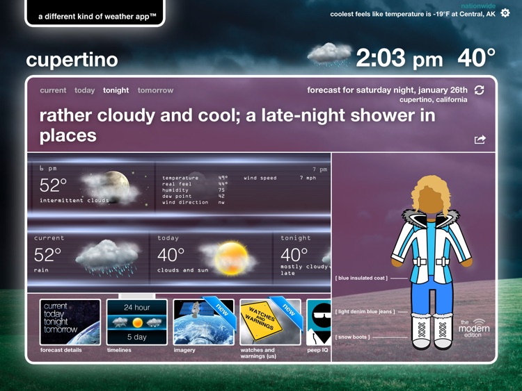 swackett for iPad — a different kind of weather app