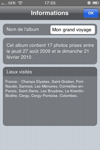 TravelPad Lite : Album photo de voyage screenshot 4