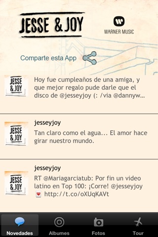 Jesse & Joy Tour screenshot 3