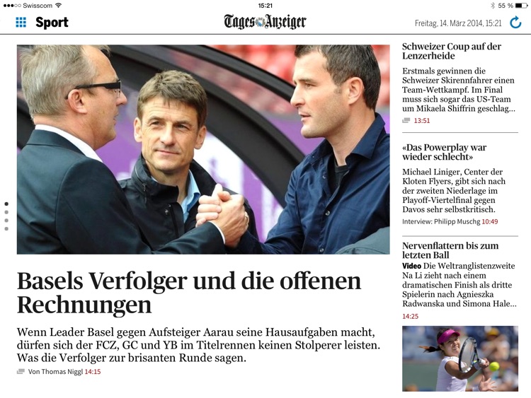 Tages-Anzeiger für iPad