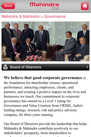 Mahindra Investor Relations screenshot 3