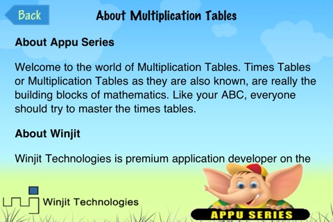 Appu's Multiplication Tables screenshot 3