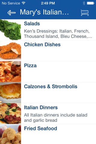 Marys Italian Cuisine screenshot 2