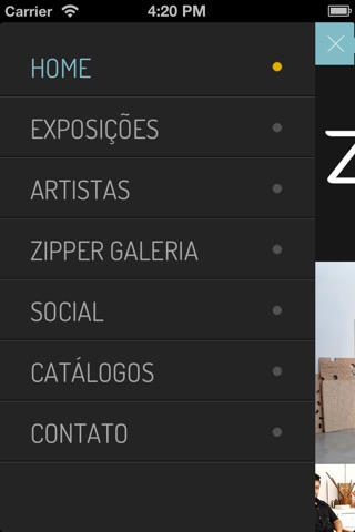 Zipper Galeria - Galeria de Arte Contemporânea - São Paulo/Brasil screenshot 2