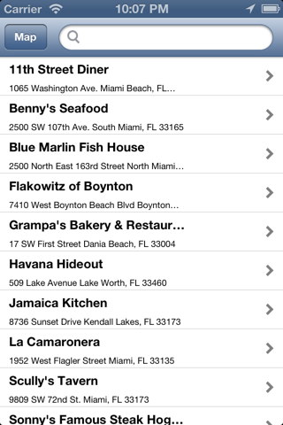 Food Network Restaurants Locator - DINERS,DRIVE-INS AND DIVES Edition screenshot 2