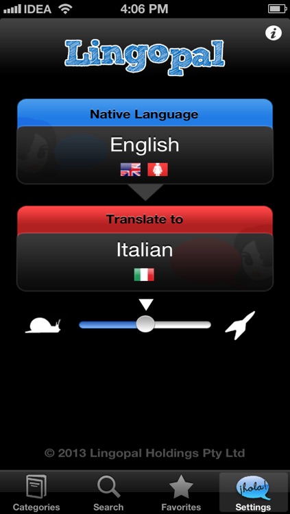 Lingopal Italian - talking phrasebook