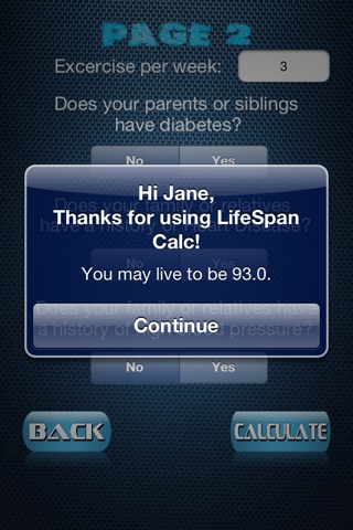 LifeSpan Calc screenshot 2