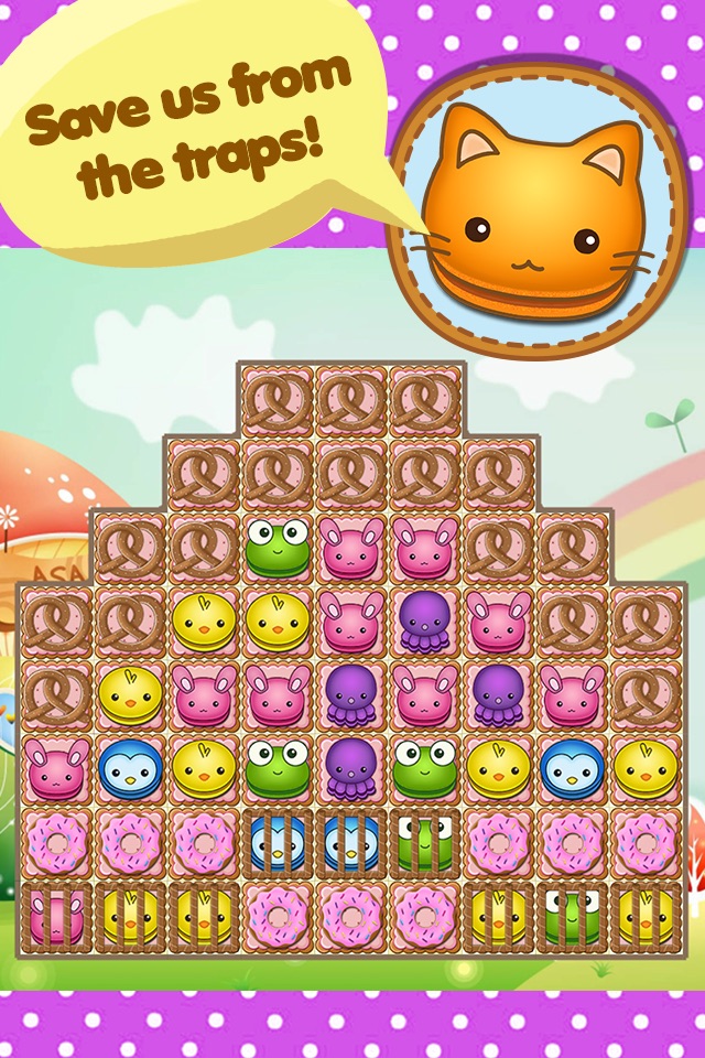 Cookie Crumble : Sweet Cupcakes and Animal Friends - Best Match 3 Puzzle Game - Surprise Edition screenshot 3