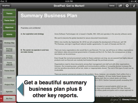 Entrepreneur's Business Plan screenshot 4