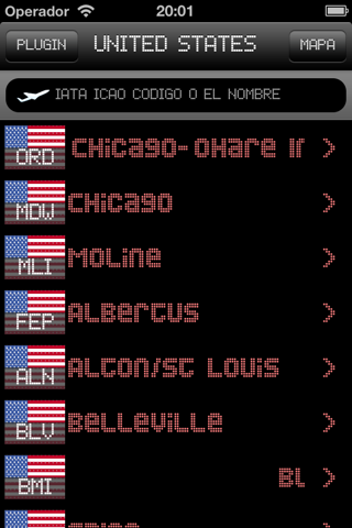 Chicago IL Airport - iPlane2 Flight Information screenshot 4