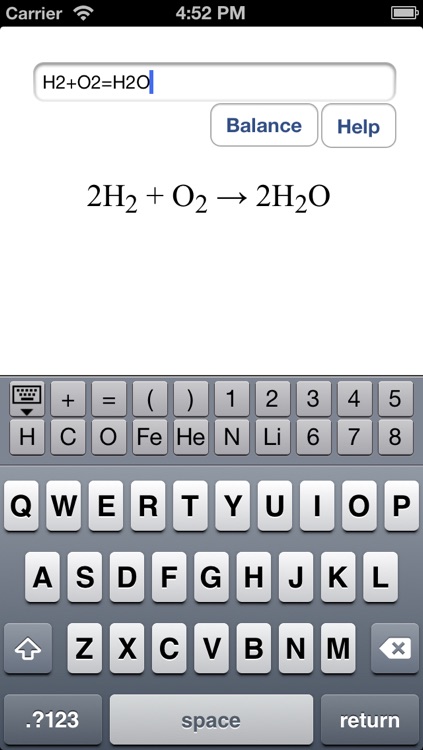 Chemistry Equation Balancer