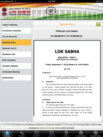 Lok Sabha English screenshot 2