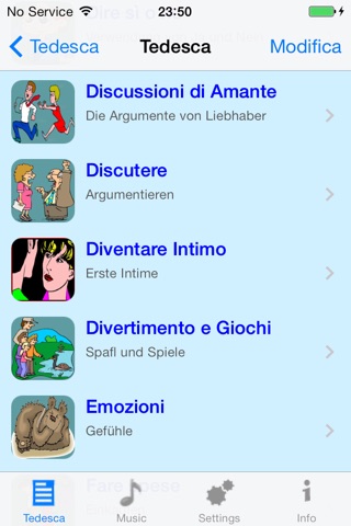 Tedesca - Italian to German Translator and Phrasebook screenshot 3