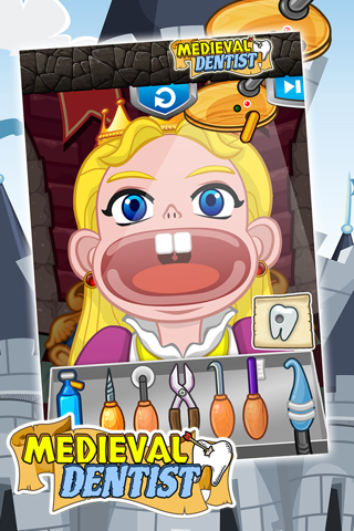 Little Medieval Dentist - Cute Makeover Kids Game screenshot 3