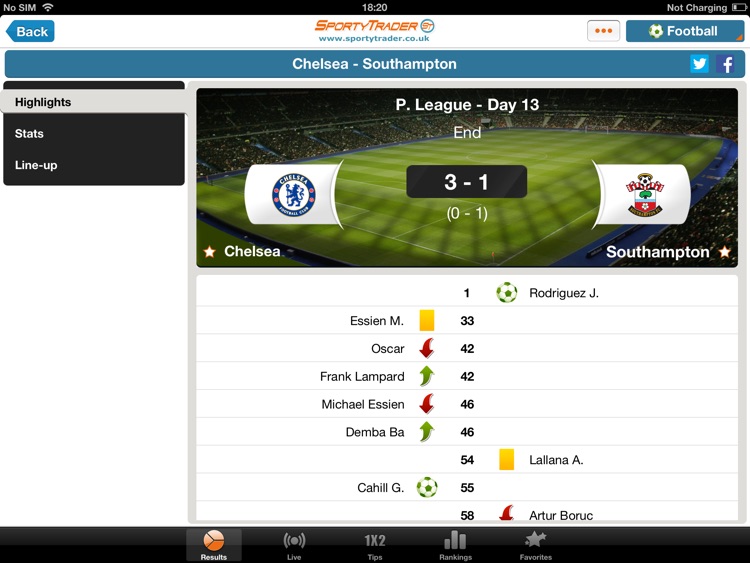 Live Scores HD - Football Tennis Basketball
