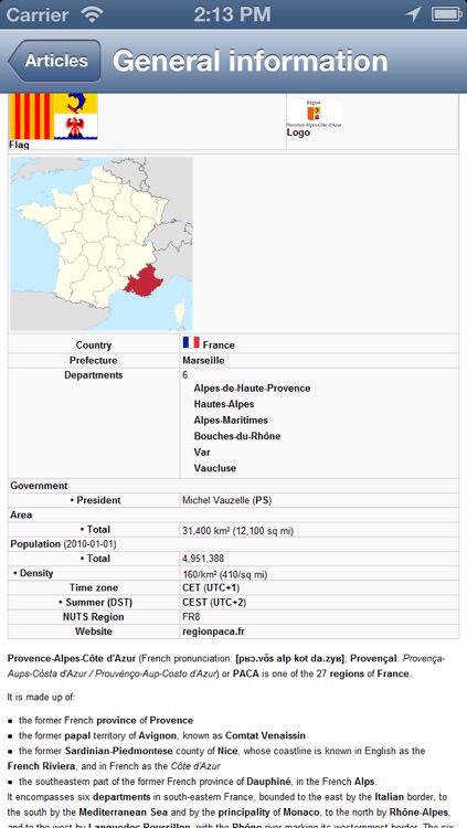 Provence Alpes Cote D Azur Map - PLACE STARS screenshot-4
