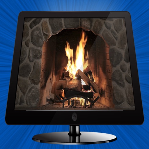 Fireplace with AirPlay icon