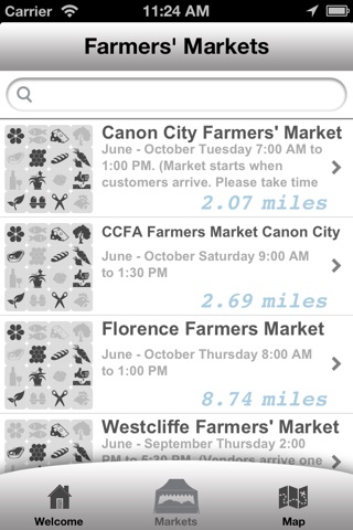Farmers Market Locator App screenshot 2