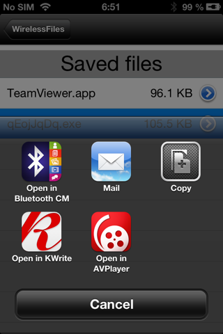 WirelessFiles screenshot 4