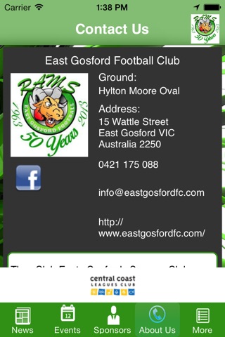 East Gosford Football Club screenshot 4